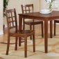 Cherry Finish 5Pc Modern Dining Table Set