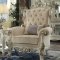 Picardy II Accent Chair 53463 in Fabric & Antique Pearl by Acme