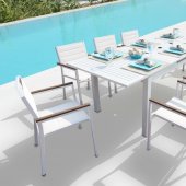 Avallon Outdoor Dining Set 9Pc in White by Bellini