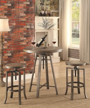 Bartlett 3Pc Adjustable Pub Set 101811 by Coaster w/Options [CRDS-101811 Bartlett]