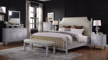 House Marchese Bedroom 28890 in Pearl Gray by Acme w/Options [AMBS-28890 House Marchese]