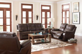 Holloway 601631 Motion Sofa in Dark Brown by Coaster w/Options [CRS-601631 Holloway]