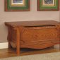 Oak Finish Elegant Contemporary Cedar Chest