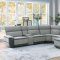 Hedera Power Motion Sectional Sofa 9828 in Lt Gray - Homelegance