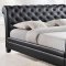 Kate Bed in Black Faux Leather by Modway