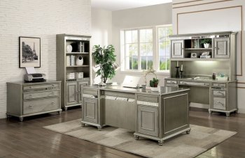 Aine Office Desk CM-DK908 in Silver w/Options [FAOD-CM-DK908-Aine]