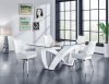 D9913DT Dining Table White by Global w/Optional White Chairs