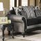 Midleton Sofa SM7405 in Gray/Black Leatherette & Chenille w/Opt