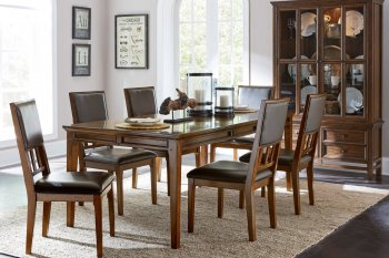 Frazier Park 5Pc Dining Room Set 1649-82 Cherry by Homelegance [HEDS-1649-82 Frazier Park]