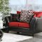 Braelyn Sofa & Loveseat Set SM4060 in Red & Black