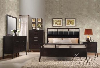 Wenge Finish Boardwalk Modern Bedroom w/Options By Acme [AMBS-20110 Boardwalk]