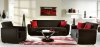 Power Rainbow Black Sofa Bed & Loveseat Set in Fabric - Istikbal