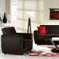 Power Rainbow Black Sofa Bed & Loveseat Set in Fabric - Istikbal