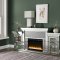 Noralie Fireplace w/LED AC00524 in Mirrored by Acme