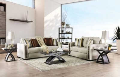 Chubbuck Sofa SM6421 in Beige & Copper Chenille w/Options