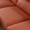 S266 Sectional Sofa in Orange Leather by Beverly Hills