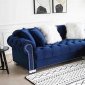 MS2135 Sectional Sofa in Blue Velvet by VImports