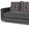 Mondo Sofa Bed Convertible in Gray Fabric by Casamode w/Options