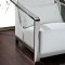 Erika Chair in White Leather w/Optional Ottoman by Whiteline