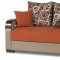 Mobimax Sofa Bed in Orange Fabric by Casamode w/Options