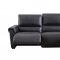 S275 Power Motion Sectional Sofa in Black Leather Beverly Hills