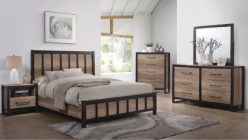 Edgewater 5Pc Bedroom Set 206271 in Weathered Oak by Coaster [CRBS-206271-Edgewater]