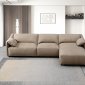 Veata Sectional Sofa LV03090 in Light Brown Suede Velvet by Acme