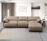 Veata Sectional Sofa LV03090 in Light Brown Suede Velvet by Acme