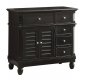 Lourdes 4687BLK Cabinet in Black by Homelegance