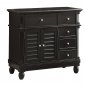 Lourdes 4687BLK Cabinet in Black by Homelegance