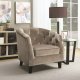 902710 Accent Chair in Putty Velvet Fabric by Coaster