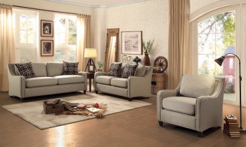 Gretna Sofa 8317 in Wheat Fabric by Homelegance w/Options [HES-8317 Gretna]