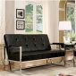 Sienna Loveseat & Chair Set CM-AC6262BK Leatherette w/Options