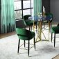 Bali Counter Height Table 3Pc Set 109418 Green Chairs by Coaster