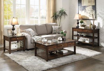 Cilnia Coffee Table 83020 in Walnut by Acme w/Options [AMCT-83020-Cilnia]