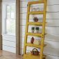 Etagere Cabinet 801649 in Rustic Yellow by Coaster