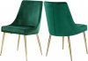 Karina Dining Chair 783 Set of 4 Green Velvet Fabric by Meridian