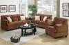 F7917 Sofa, Loveseat & Chair Set in Saddle Fabric by Poundex