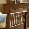 Natural Wood Finish Casual 5Pc Bedroom Set w/Sleigh Bed