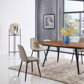 93 Dining Table by ESF w/Walnut Top & Optional 350 Chairs