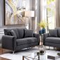 Lauritz Sofa & Loveseat Set CM6088GY in Gray w/Options