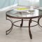 704458 Coffee Table 3Pc Set by Coaster w/Glass Top