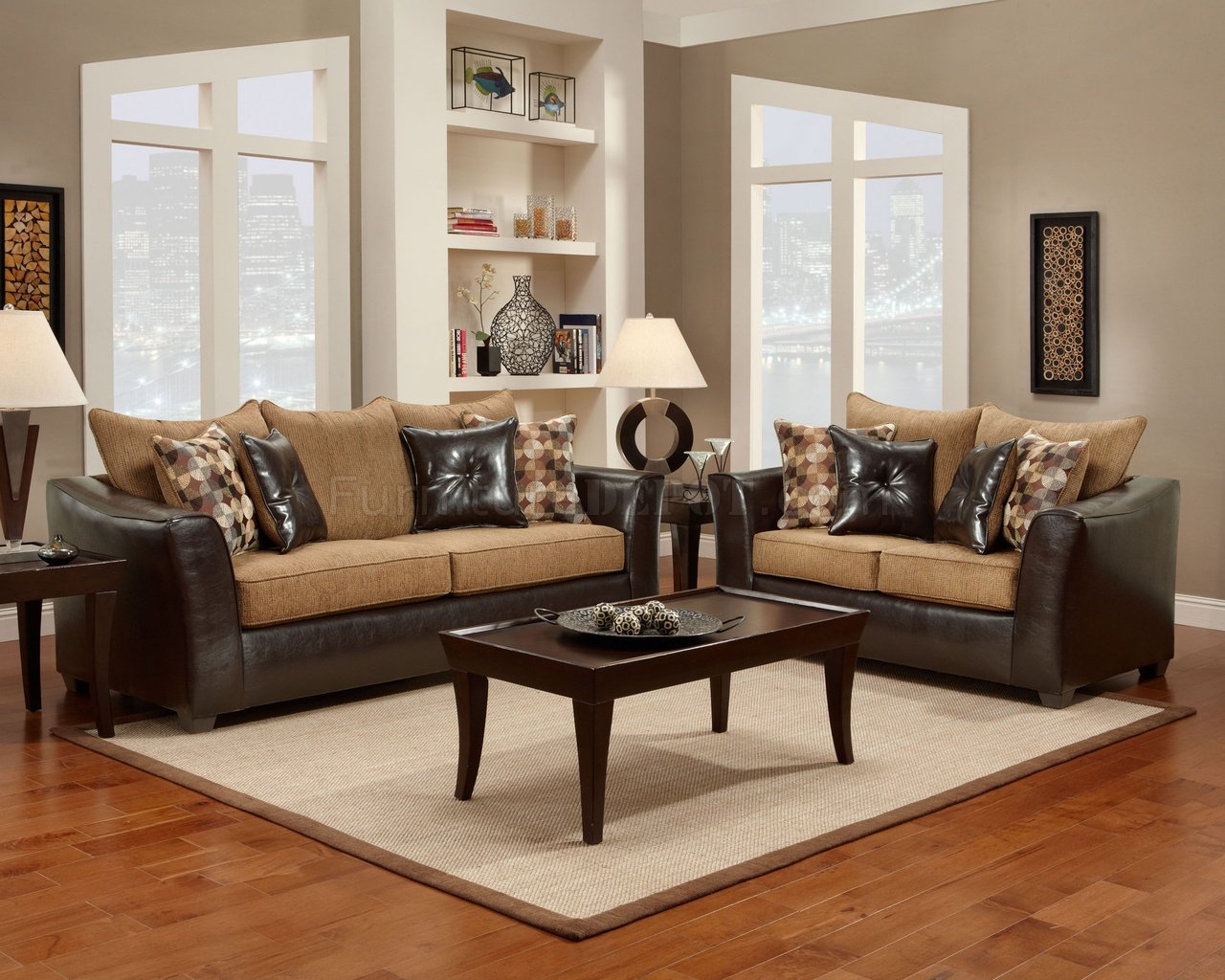 4500 Warren Sofa & Loveseat Verona I in Mocha by Chelsea