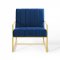 Inspire Accent Chair in Navy Velvet by Modway