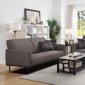 U819 Sofa & Loveseat Set in Dark Gray Fabric by Global w/Options