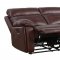 Resonance Recliner Sofa 9907BR in Brown by Homelegance w/Options