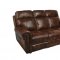 Roycroft Motion Sofa in Pecan Leather-Look Fabric by NCFurniture