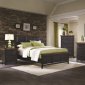 Mabel 203151 5Pc Bedroom Set in Black/Brown by Coaster w/Options