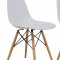 Dover Set of 4 Dining Chairs EP19W in White by LeisureMod