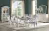 Maverick Dining Table 61800 in Platinum by Acme w/Options